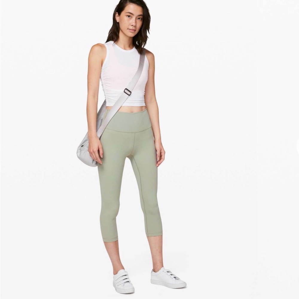Lululemon Wunder Under Crop 21” Sea Moss